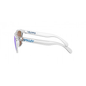 Lunettes de soleil OAKLEY Frogskins - verres Prizm Sapphire, monture Crystal Clear