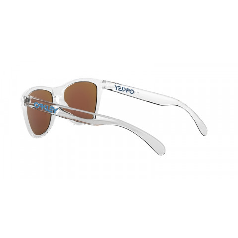 Lunettes de soleil OAKLEY Frogskins - verres Prizm Sapphire, monture Crystal Clear