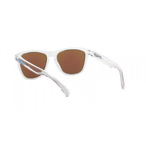 Lunettes de soleil OAKLEY Frogskins - verres Prizm Sapphire, monture Crystal Clear