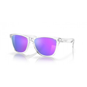 Lunettes de soleil OAKLEY Frogskins - verres Prizm Violet, monture Polished  Clear