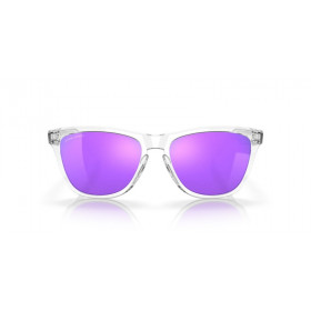 Lunettes de soleil OAKLEY Frogskins - verres Prizm Violet, monture Polished  Clear