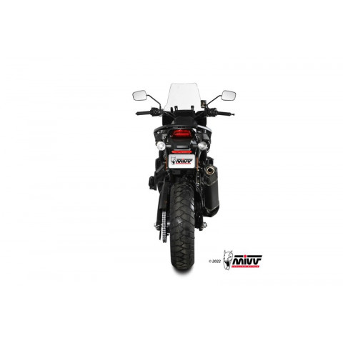Silencieux MIVV Speed Edge inox noir brossé/casquette carbone - Harley Davidson Pan America