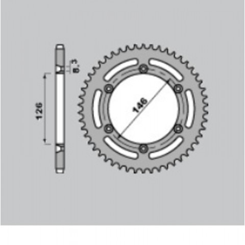 Couronne PBR acier standard 805 - 428