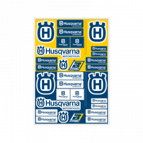 Planche de stickers BLACKBIRD PVC - Husqvarna