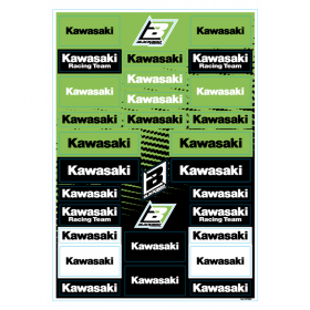 Planche de stickers BLACKBIRD PVC - Kawasaki