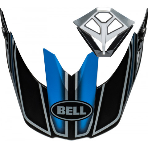 Kit visière et ventilation de bouche BELL Moto-10 Spherical - Webb Marmont Gloss North Carolina Blue