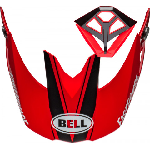 Kit visière et ventilation de bouche BELL Moto-10 Spherical - Fasthouse DITD 24 Gloss Red/Gold