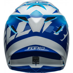 Casque BELL Moto-9S Flex - Rail Gloss Blue/White