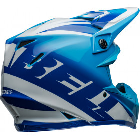 Casque BELL Moto-9S Flex - Rail Gloss Blue/White