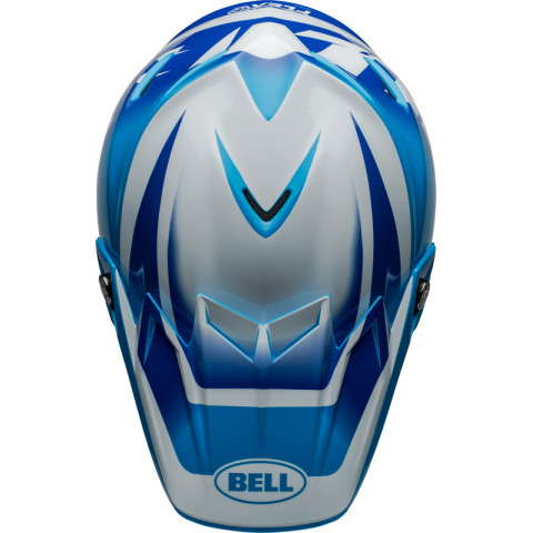 Casque BELL Moto-9S Flex - Rail Gloss Blue/White