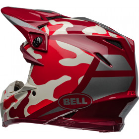 Casque BELL Moto-9S Flex - Ferrandis Méchant Gloss Red/Silver