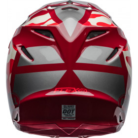 Casque BELL Moto-9S Flex - Ferrandis Méchant Gloss Red/Silver