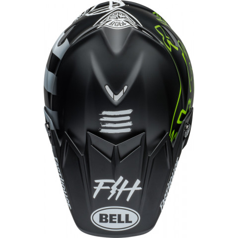 Casque BELL Moto-9S Flex - Fasthouse MC Core Matte Black/Yellow