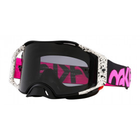 Masque OAKLEY Airbrake MX - Black Splatter écran Dark Grey