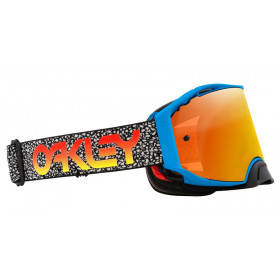 Masque OAKLEY Airbrake MX - Blue Crackle écran Fire Iridium