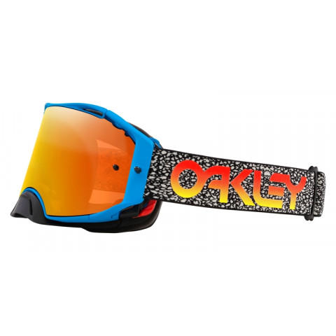 Masque OAKLEY Airbrake MX - Blue Crackle écran Fire Iridium