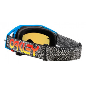 Masque OAKLEY Airbrake MX - Blue Crackle écran Fire Iridium