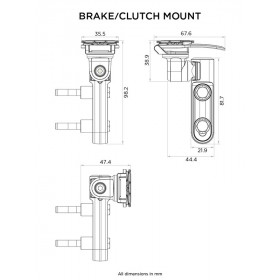 Support de smartphone QUAD LOCK maître cylindre frein/embrayage