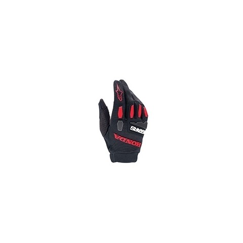 HONDA FULL BORE GLOVES BRIGHT RED BLACK