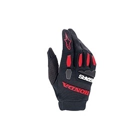 HONDA FULL BORE GLOVES BRIGHT RED BLACK