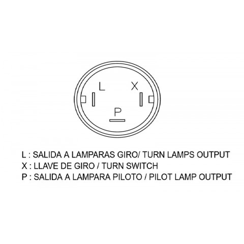 Relais de clignotant TECNIUM DZE OE 3 pôles 6V