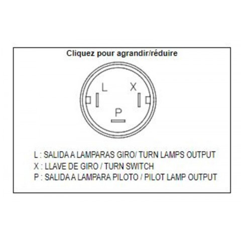 Relais de clignotant TECNIUM DZE OE 3 pôles 12V