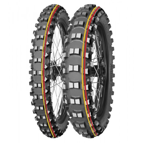 Pneu MITAS TERRA FORCE-MX SM 80/100-21 NHS 51M TT SOFT TO MEDIUM RED YELLOW