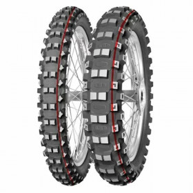 Pneu MITAS TERRA FORCE-MX MH 90/100-12 NHS 46M TT  PIT CROSS RED