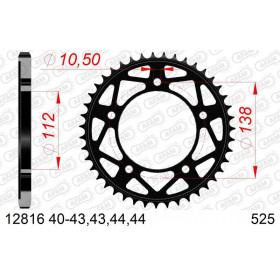 Couronne AFAM acier standard 12816 - 525