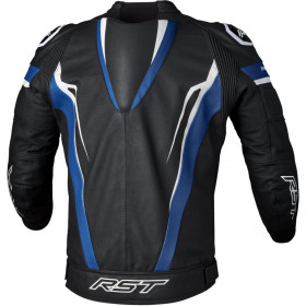 Veste cuir RST TracTech Evo 5 CE homme - bleu/noir/blanc