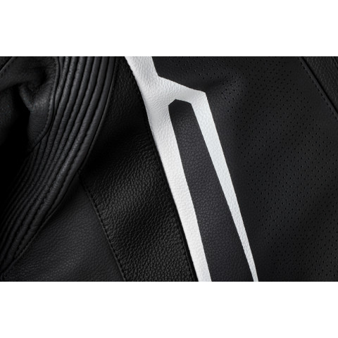Veste cuir RST TracTech Evo 5 CE homme - noir/blanc/noir