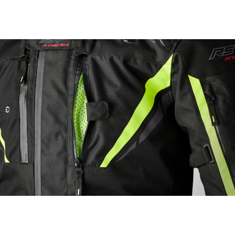 Veste textile RST Pro Series Paragon 7 femme - noir/jaune fluo