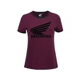 TEE-SHIRT HONDA SPORT FEMME BURGUNDY S