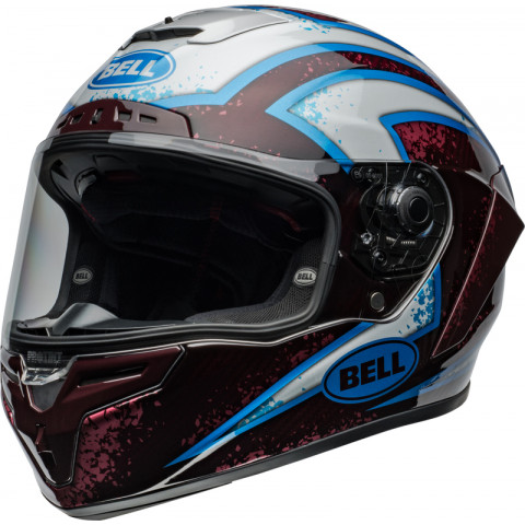 Casque BELL Race Star DLX Flex - Xenon Gloss Red/Silver