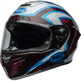 Casque BELL Race Star DLX Flex - Xenon Gloss Red/Silver