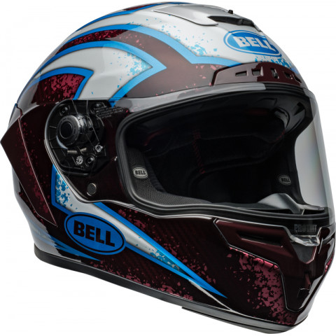 Casque BELL Race Star DLX Flex - Xenon Gloss Red/Silver