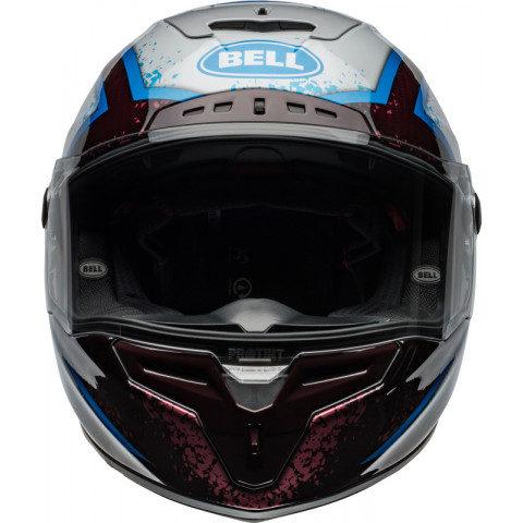 Casque BELL Race Star DLX Flex - Xenon Gloss Red/Silver