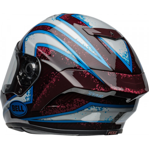 Casque BELL Race Star DLX Flex - Xenon Gloss Red/Silver