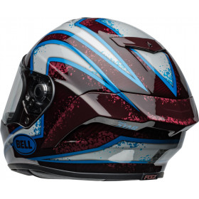 Casque BELL Race Star DLX Flex - Xenon Gloss Red/Silver