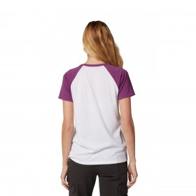 W NEXT LEVEL SS RAGLAN TEE [WHT]