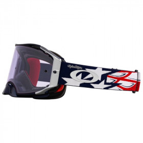 Masque OAKLEY Airbrake MX TLD Red White Blue Wings - Écran Prizm MX Low Light