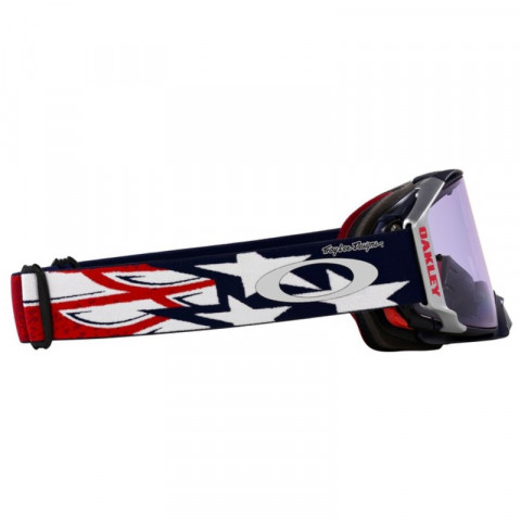 Masque OAKLEY Airbrake MX TLD Red White Blue Wings - Écran Prizm MX Low Light