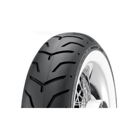 Pneu DUNLOP D407 SW (HARLEY-D) Flancs Blancs Fins 180/65 B 16 M/C 81H TL