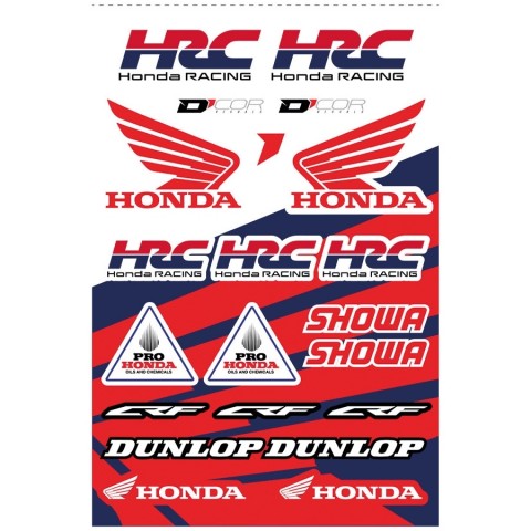 HONDA TRACK PACK [WHT/RD/BLU] OS