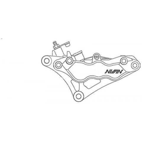 Etrier de frein 6 pistons radial NISSIN - droit