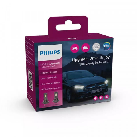 Ampoule PHILIPS H7 Ultinon Access 12V/16W - x1