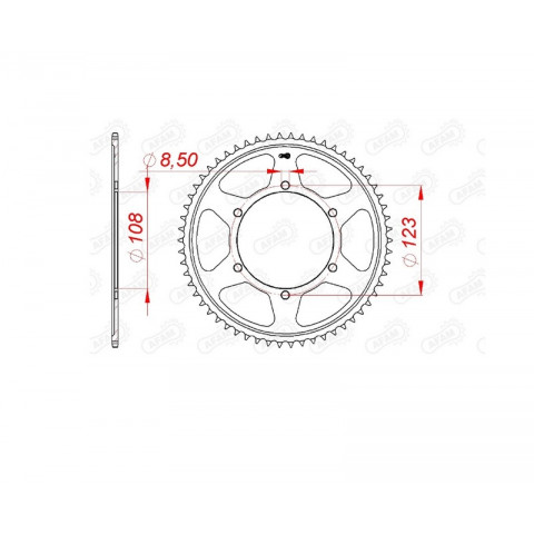 Couronne AFAM acier standard 92220 - 428