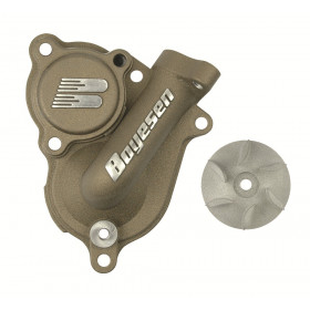 Carter de pompe à eau + hélice BOYESEN alu couleur magnésium Yamaha YZ250F