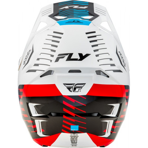 Casque FLY RACING Formula CP Slice - blanc/rouge/cyan