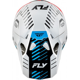 Casque FLY RACING Formula CP Slice - blanc/rouge/cyan